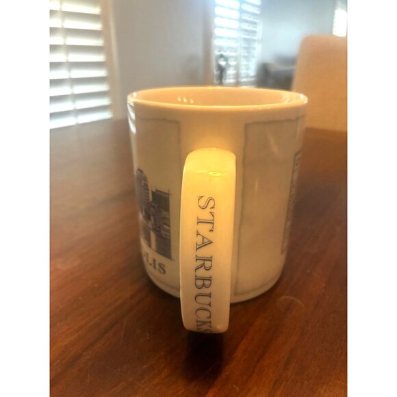 Starbucks City Mug Indianapolis 2009 Skyline Design 18 Fl Oz Ceramic Coffee Cup - Picture 2 of 4